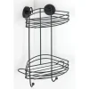 Vacuum-Loc Eckregal 2 Etagen schwarz ^ Wenko Clearance