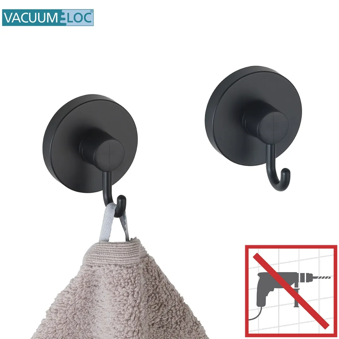 Vacuum-Loc Hakenset schwarz 2tlg. ^ Wenko Clearance