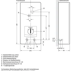 VED pro E 21/8 elektr.Durchlauferhitzer ^ Vaillant New