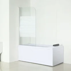 Badewannenfaltwand 1-teilig alu-chrom ^ Valblue Clearance