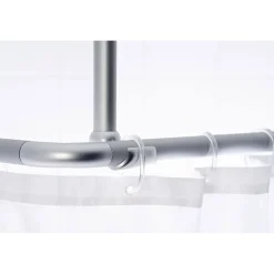 Deckenstütze für 25 mm Duschgestänge 55 cm eloxal Aluminium ^ Valblue Best