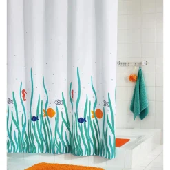Duschvorhang Atlantis Textil 180 x 200 cm ^ Valblue Hot
