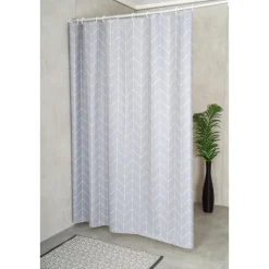 Duschvorhang Espina 180x200 cm grau ^ Valblue Sale