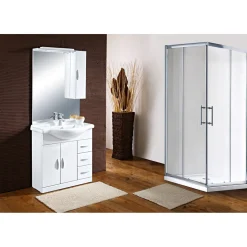 Eckdusche Quadra für Duschwanne ^ Valblue Discount