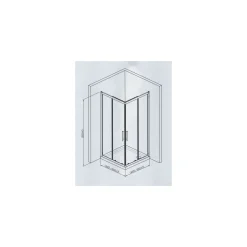 Eckdusche Quadra für Duschwanne ^ Valblue Discount