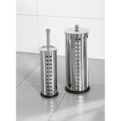 Ersatzrollenhalter und WC-Bürstengarnitur silber ^ Valblue Sale
