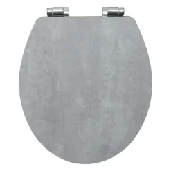 WC-Sitz Cement Betonoptik MDF-Holzkern Absenkautom. Metallscharn. ^ Valblue Hot