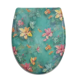 WC-Sitz Flowers Duroplast, Absenkautomatik, abnehmbar per Knopfdruck ^ Valblue Discount