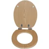 WC-Sitz Oak NB MDF-Holzkern, Absenkautomatik, Metallscharniere verchromt ^ Valblue Discount