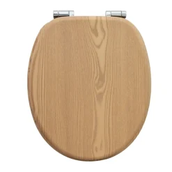 WC-Sitz Oak NB MDF-Holzkern, Absenkautomatik, Metallscharniere verchromt ^ Valblue Discount