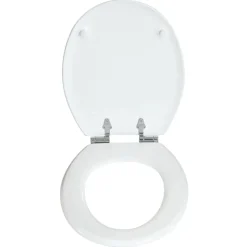 WC-Sitz Turin weiss, MDF-Holzkern, mit Absenkautomatik, Metallscharniere verchr. ^ Valblue Sale