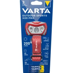 LED-Kopfleuchte Outdoor Sports H20 Pro inkl Batteriebestückung ^ Varta Clearance