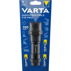 LED-Taschenlampe Indestructible F10 Pro inkl Batteriebestückung ^ Varta New