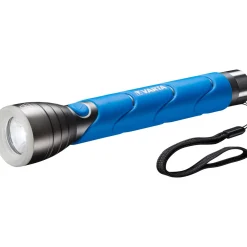 LED-Taschenlampe Outdoor Sports F30 mit Batterien blau ^ Varta Sale