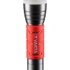 LED-Taschenlampe Outdoor Sports mit Batterien rot ^ Varta Best