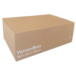Versandbox L 395 x 247 x 139 mm weiß ^ Clearance