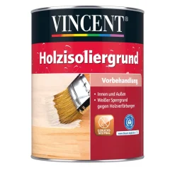 Holzisoliergrund weiß 750 ml ^ Vincent