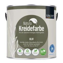 Natura Kreidefarbe Oliv matt 2,5 L ^ Vincent Hot