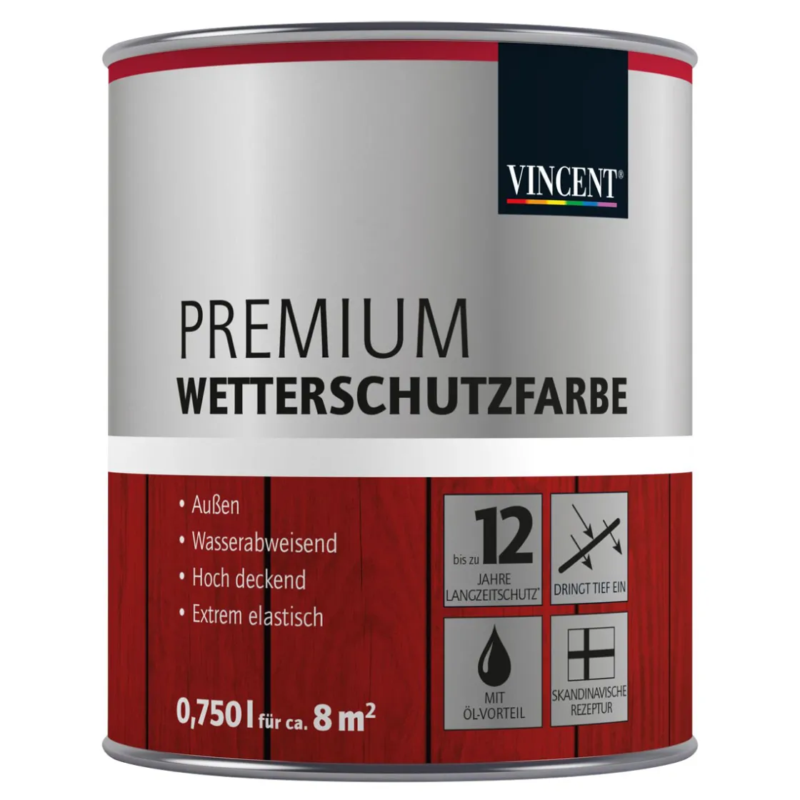 Premium Wetterschutzfarbe Anthrazit L ^ Vincent Outlet