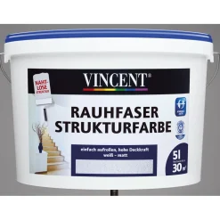 Rauhfaser Strukturfarbe tuchmatt L ^ Vincent Outlet