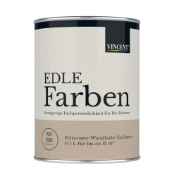 Wandfarbe EDLE Farben Sanddüne matt 1,0 L ^ Vincent Outlet