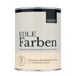 Wandfarbe EDLE Farben Sandrose matt 1,0 L ^ Vincent Hot