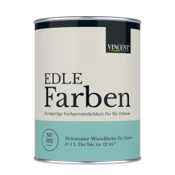 Wandfarbe EDLE Farben Lagune matt 1,0 L ^ Vincent Clearance