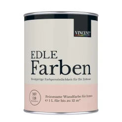 Wandfarbe EDLE Farben Mandelblüte matt 1,0 L ^ Vincent Best