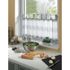 Vitragestange Nevada 120 cm kompl. weiß ^ Gardinia Discount