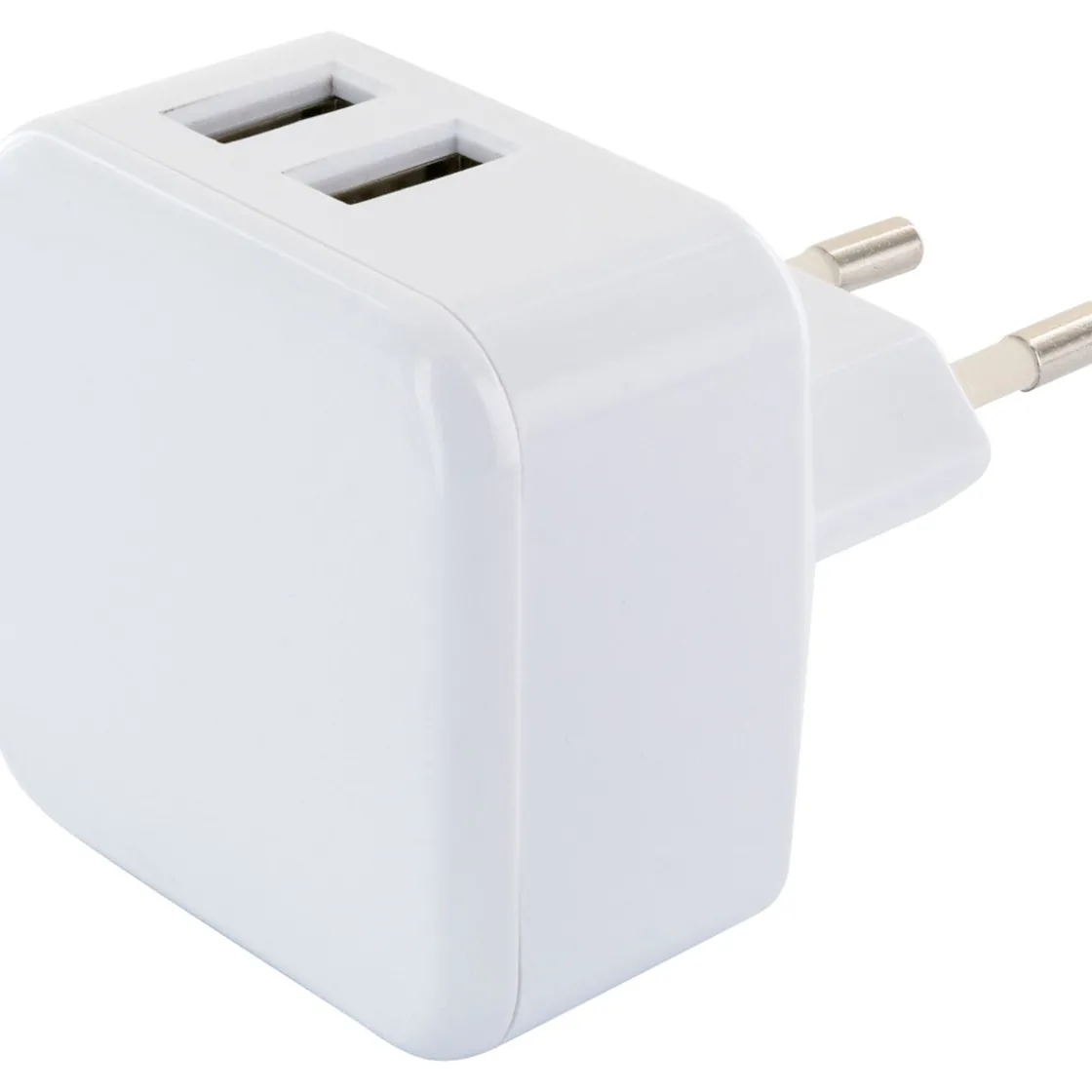 230 V Ladeadapter 2xUSB 2,4 A weiss ^ Schwaiger Hot