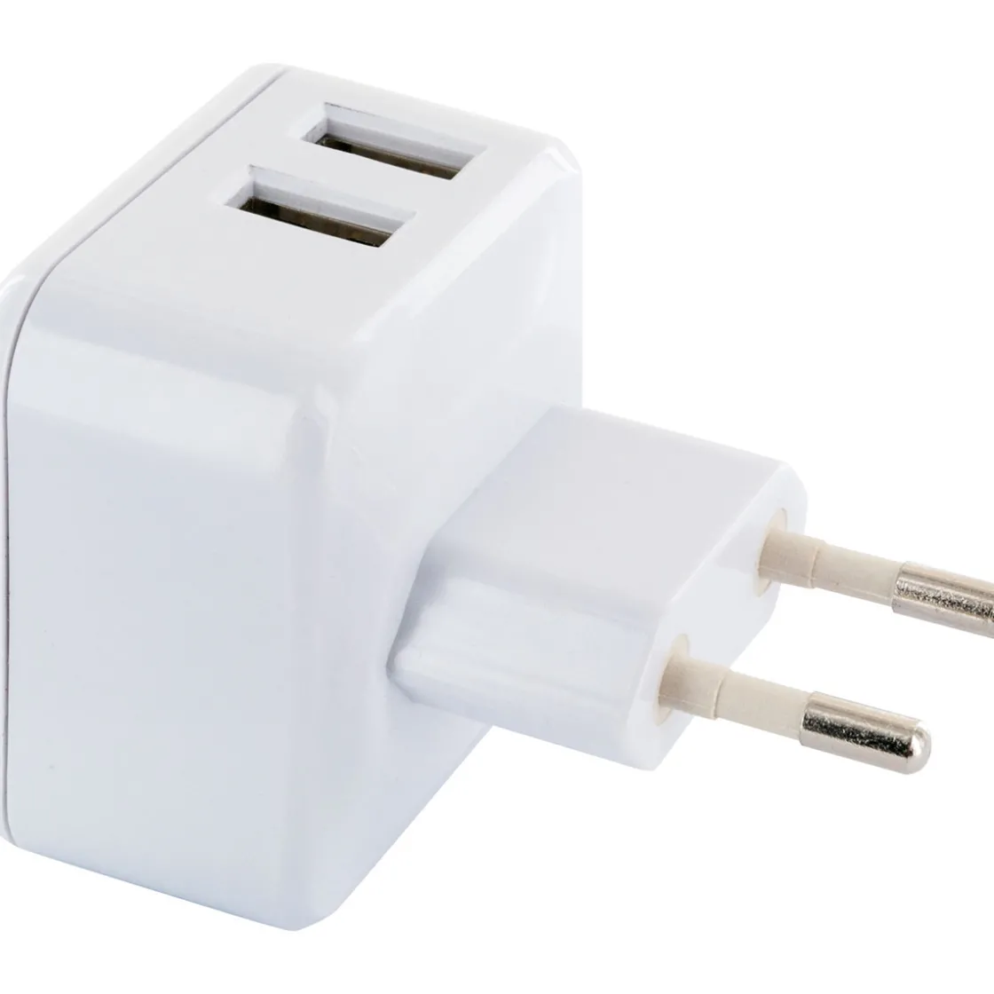 230 V Ladeadapter 2xUSB 2,4 A weiss ^ Schwaiger Hot