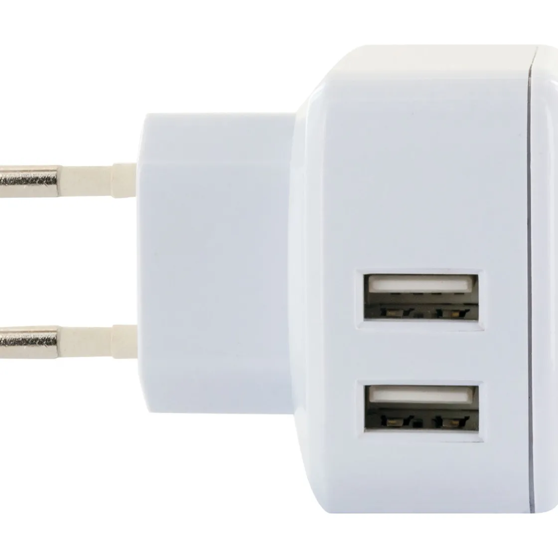 230 V Ladeadapter 2xUSB 2,4 A weiss ^ Schwaiger Hot