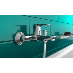 Wannenarmatur Claudio chrom Kartuschemit keram. Dichtungen 1/2" BR-Anschluss ^ Eisl Sale