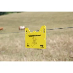 Warnschild beschriftet 26 x 15 cm gelb ^ Hot