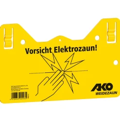 Warnschild beschriftet 26 x 15 cm gelb ^ Hot