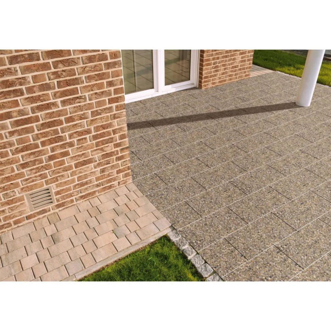 Waschbetonplatte Rheinkies 60/40/4 ^ Clearance