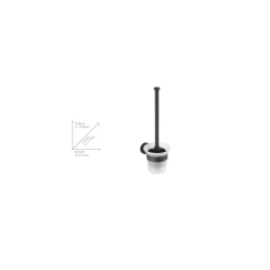WC-Garnitur, Bosio Black, Edelstahlmatt ^ Wenko Outlet