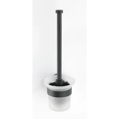 WC-Garnitur, Bosio Black, Edelstahlmatt ^ Wenko Outlet