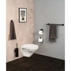 WC-Garnitur Bosio Black matt geschlForm ^ Wenko Hot