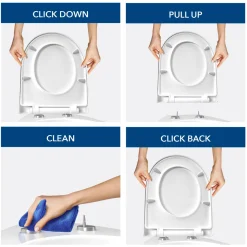 WC Sitz Bemis Click&Clean Classic weiß ^ Online