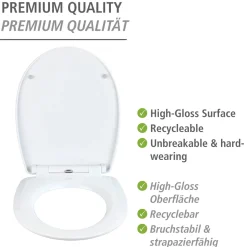 WC-Sitz Polar, Thermoplast, high gloss ^ Wenko Best