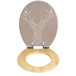 WC-Sitz Stag, MDF/Bambus ^ Wenko Best
