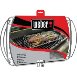 Fisch- und Gemüsehalter groß Edelstahl für Gasgrill ab Q300 ^ Weber