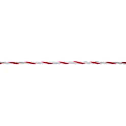 Weidezaunseil TopLine Plus 200 m Durchmesser 6 mm weiß-rot ^ New