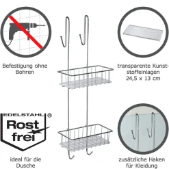 Duschcaddy Aldo 2 Etagen ^ Wenko Discount