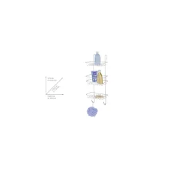 Duschregal Revigo mit 3 Ablagen ^ Wenko Clearance
