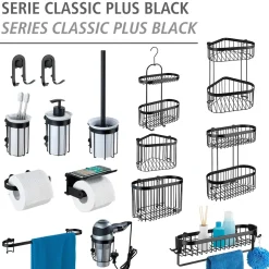 Eckablage Classic Plus schwarz ^ Wenko Best
