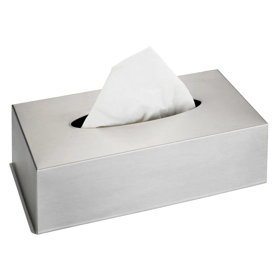 Edelstahlbox für Kosmetiktücher matt ^ Wenko Outlet