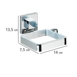 Haartrocknerhalter Quadro Befestigen ohne bohren Vacuum-Loc ^ Wenko Outlet