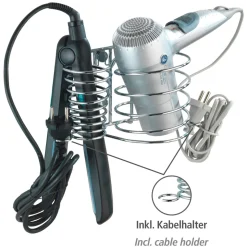 Haartrocknerhalter und Glätteisenhalter Milano ^ Wenko Hot